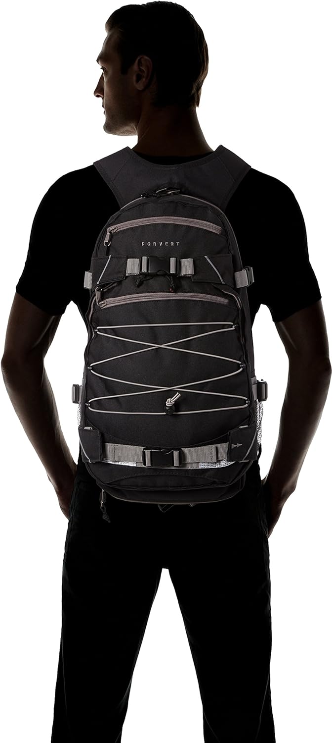Forvert Backpack Ice Louis 50.5 x 26.5 x 12 cm, 19.5 liters Schwarz(black Grey), Schwarz(black Grey)