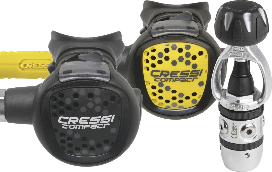 Cressi Octopusse AC2 Compact + Octopus Xs Single INT, Single INT