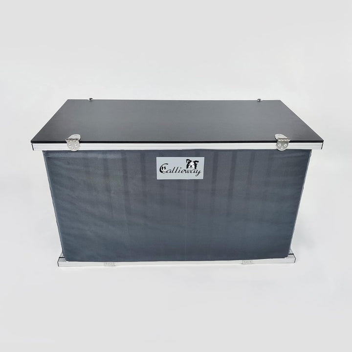 Callieway Faltbare/Klappbare ALU DOGBOX/Hundebox/Transportkäfig klappbar (Twinbox S), Twinbox S
