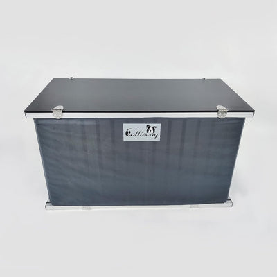 Callieway Faltbare/Klappbare ALU DOGBOX/Hundebox/Transportkäfig klappbar (Twinbox S), Twinbox S