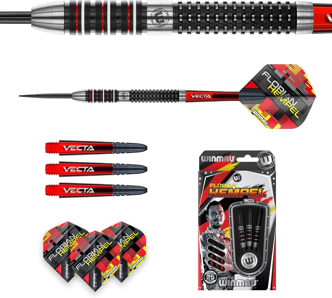 WINMAU Steel.FloHempel 25g. NT90% Schwarz 25gr, 25gr