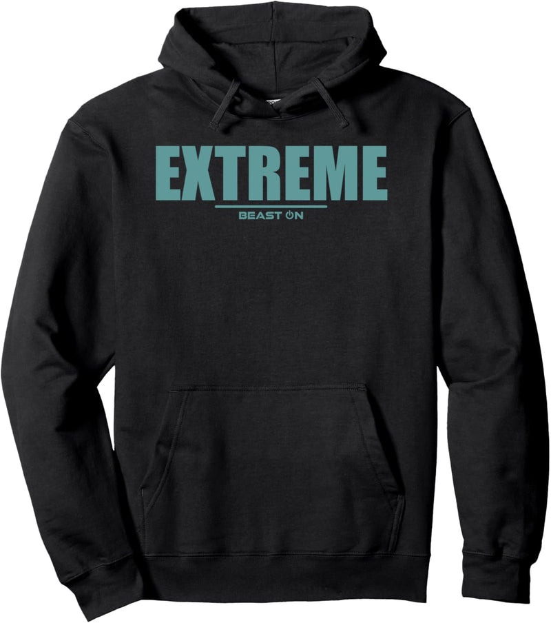 Extreme blaue Schrift Gym Fitness Bodybuilding Gym Training Pullover Hoodie