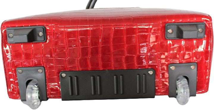 Leichte Damen Aktentrolley Laptop Tasche im Design Rot