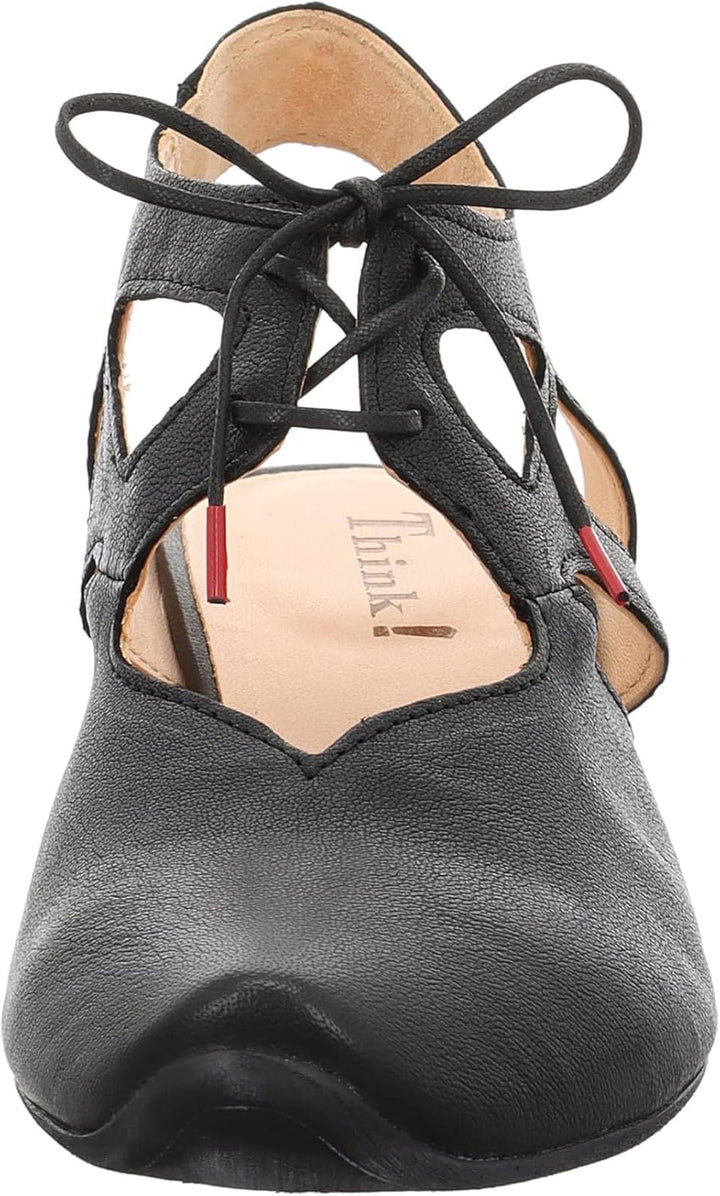 Think! Damen Aida Chromfrei Gegerbte Nachhaltige Slingback Pumps, 36 EU 0000 Schwarz