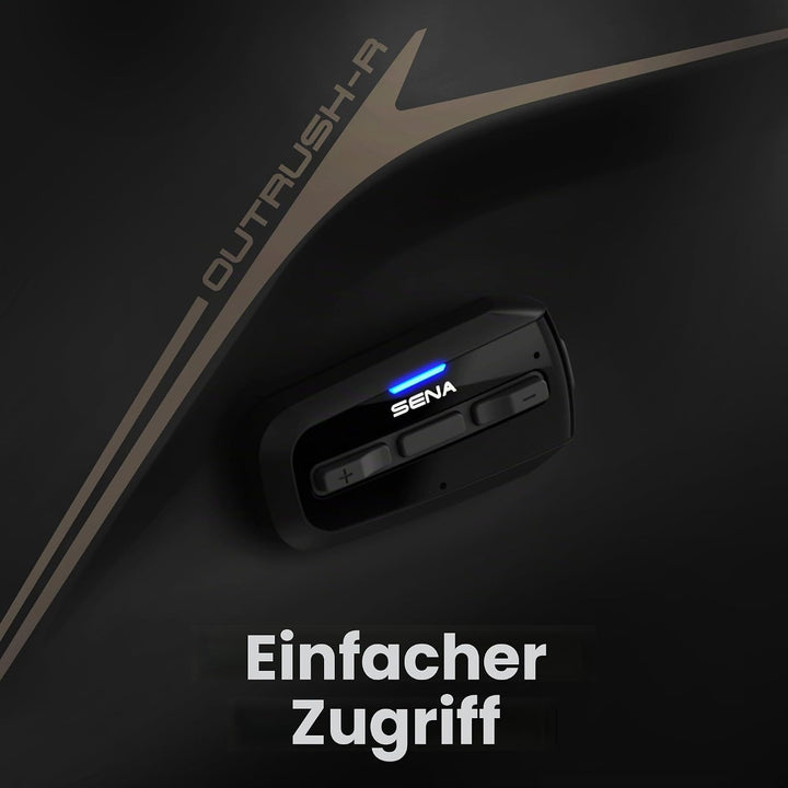 Sena Outrush R Bluetooth Klapphelm mit Intercomsystem (Weiss, M), Outrush R