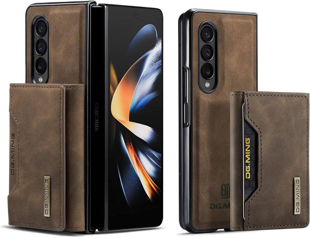 UDBKKDX 2 in 1 Handyhülle für Samsung Galaxy Z Fold 3, abnehmbare Brieftasche und magnetische Adsorp