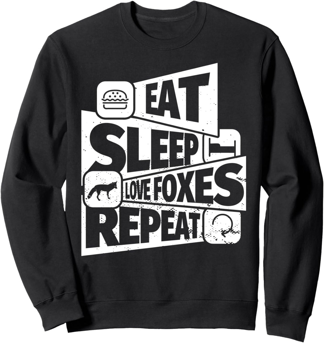 ESSEN SIE SCHLAF Liebesfüchse WIEDERHOLEN Lustiges Liebesfüc Sweatshirt