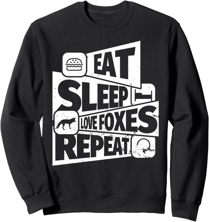 ESSEN SIE SCHLAF Liebesfüchse WIEDERHOLEN Lustiges Liebesfüc Sweatshirt