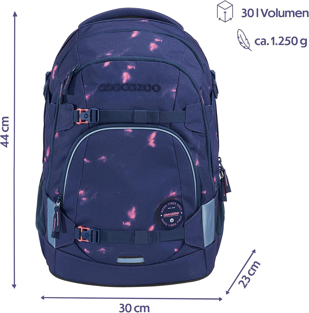 coocazoo Schulrucksack Mate, ergonomischer &amp; anpassbarer Tornister, höhen- &amp; grössenverstellbar, mit
