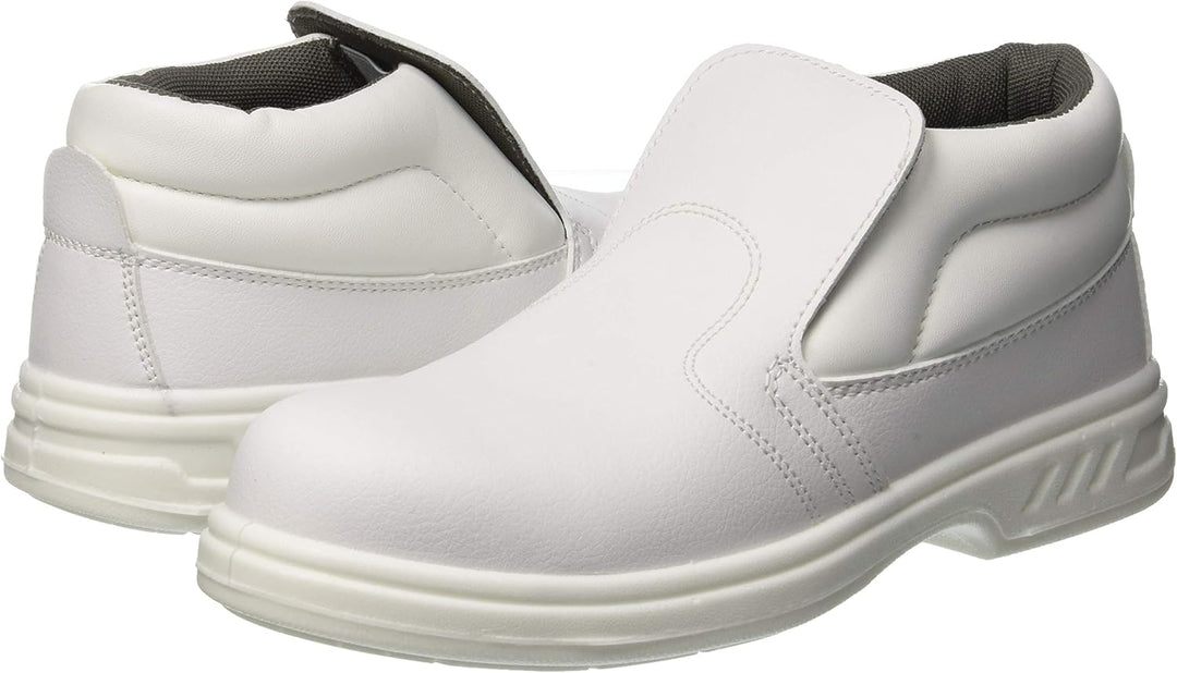 Portwest Steelite Schlupf-Sicherheitsstiefel S2, Grösse: 47, Farbe: Weiss, FW83WHR47 47 EU Weiss, 47