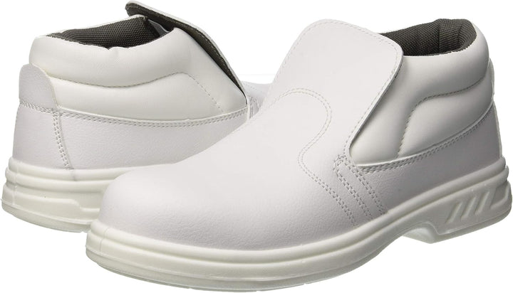 Portwest Steelite Schlupf-Sicherheitsstiefel S2, Grösse: 47, Farbe: Weiss, FW83WHR47 47 EU Weiss, 47