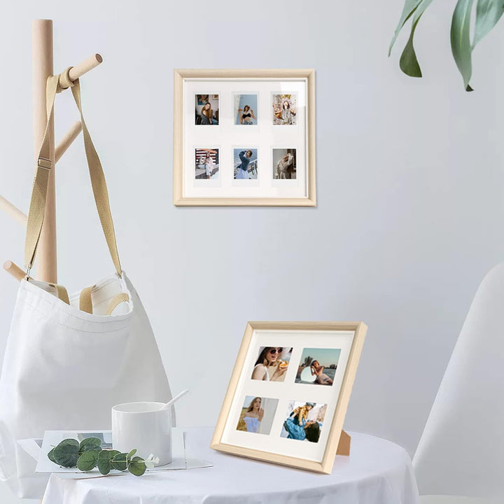 MUZIRI KINOKOO Bilderrahmen （27.5 * 27.5 cm), Kann Aufgehängt Oder Tischplatte,Kompatibel mit Instax