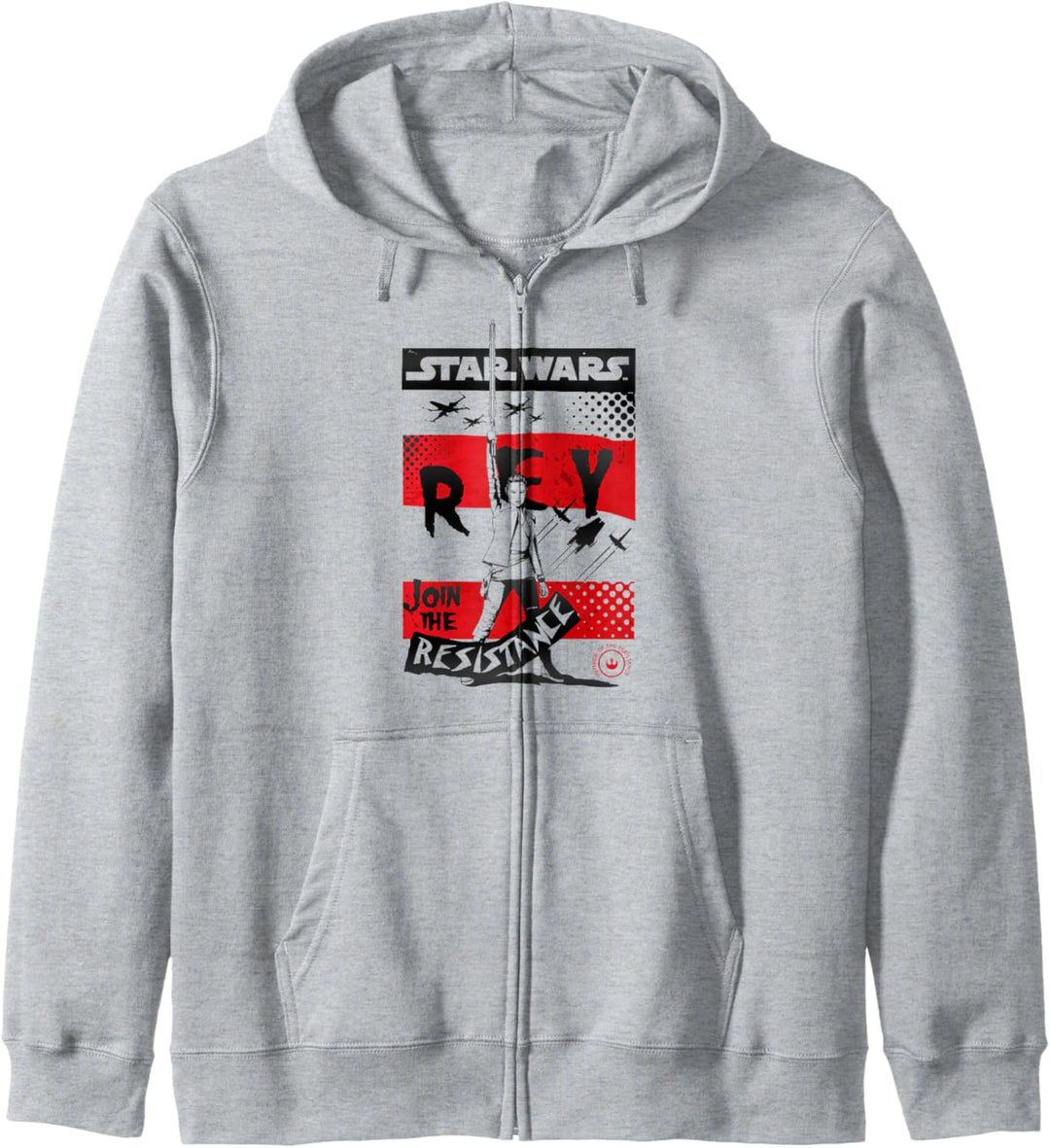 Star Wars Last Jedi Rey Raised Resistance Kapuzenjacke