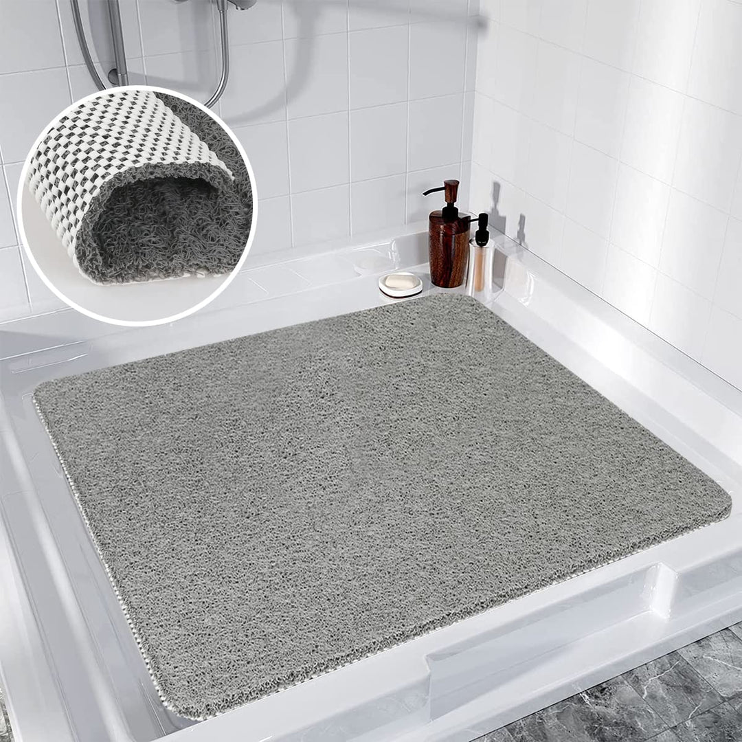 Duschmatte rutschfest, 80 x 80 cm Weich Komfort Sicherheits Badewannenmatte,Badematte mit Ablauflöch