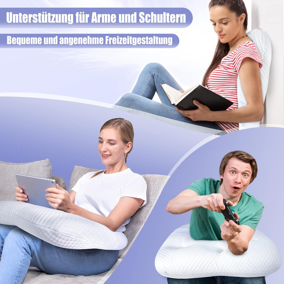 SAHEYER Seitenschläferkissen, U-förmiges Memory Foam Nackenkissen Ergonomisches Orthopädisches Nacke