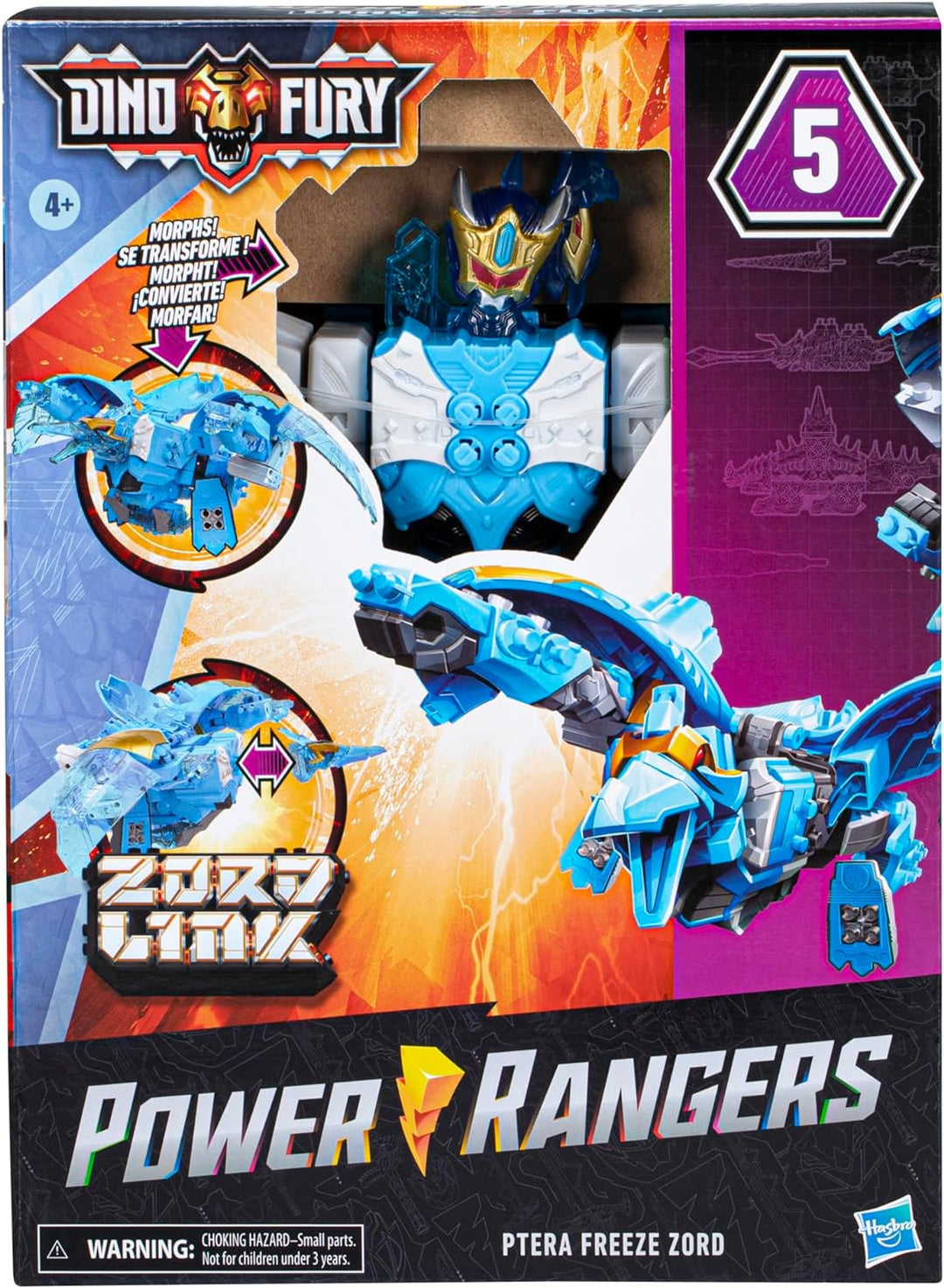 Ptera Freeze Zord Action-Figur verwandelbar Power Rangers Dino Fury Höhe 25 cm