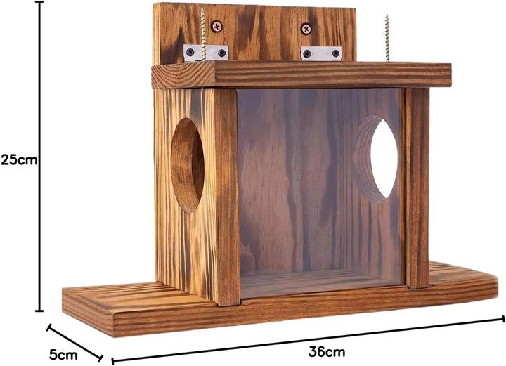 Eichhörnchen Feeder Box, Eichhörnchen Futter Futterhaus Streifenhörnchen Futterspender Gartenbox Gar