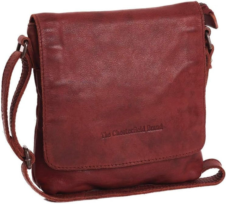 The Chesterfield Brand Leder Umhängetasche Rot Clermont