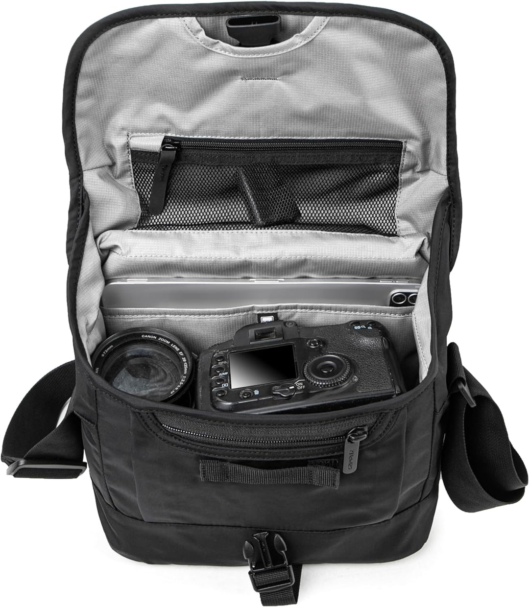 Crumpler Track Shot Camera Sling 3800, Kameratasche mit 11" Tabletfach, schwarz Sling 3800 Schwarz,