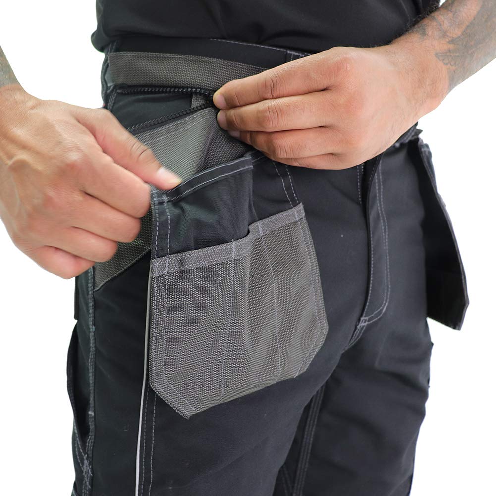 Lee Cooper LCPNT224 Cargo-Hose mit Holstertasche - Arbeitshose 32W / 33L Blau, 32W / 33L Blau