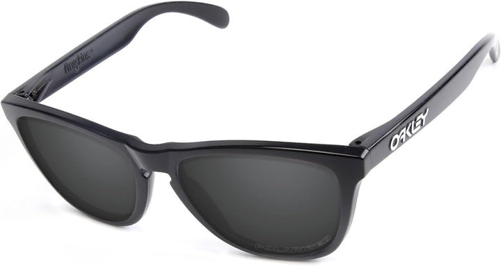 PapaViva Ersatzlinsen für for Oakley Frogskins OO9013 Black Grey - Polarized, Black Grey - Polarized