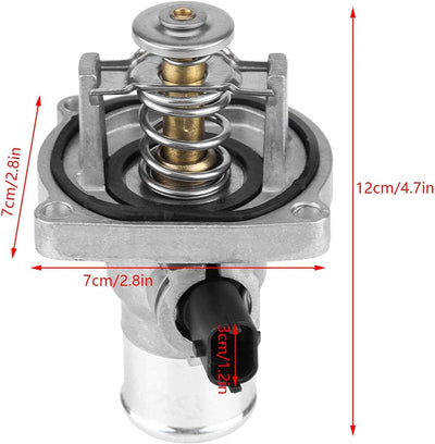 KIMISS Motorkühlmittel Thermostat mit Gehäuse,Kühlmittelthermostat 96984104 Typ 5, Typ 5