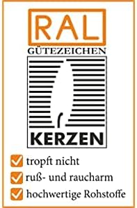 Müller Kerzen POLAR Stumpenkerzen mit Raureif-Effekt - Set mit 4 Rustikale Kerzen - Rot - 68 x 100 m