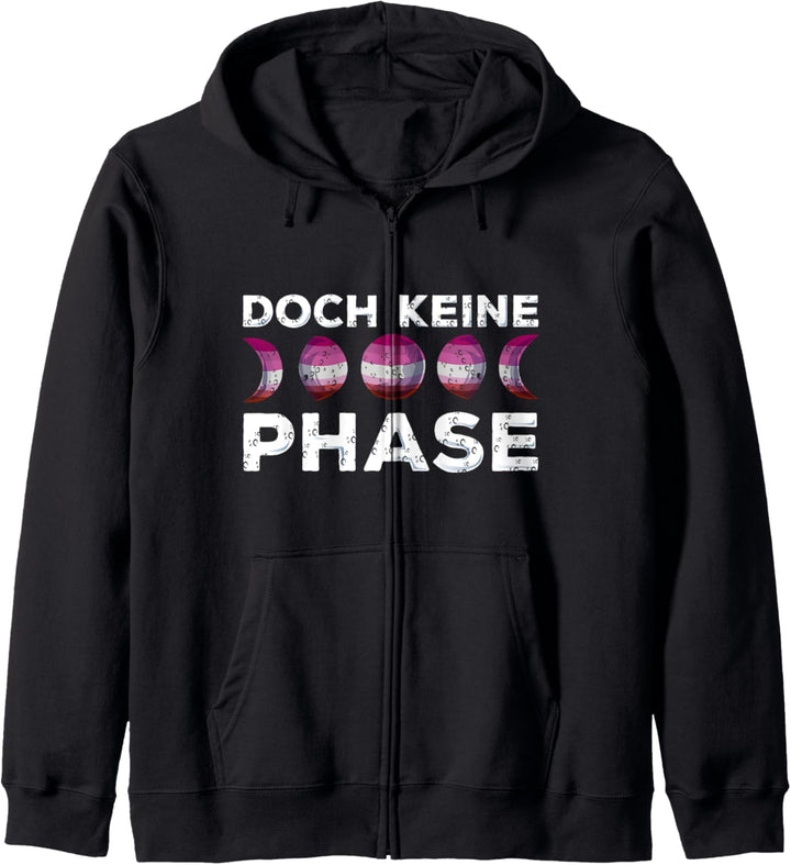 LGBTQ Outfit Regenbogenparade Mondphasen Doch Keine Phase Kapuzenjacke