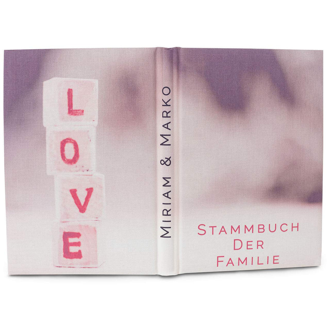 Hochzeitideal Stammbuch der Familie Familienstammbuch bedruckten Buchbinderleinen (513 - Daniel pers