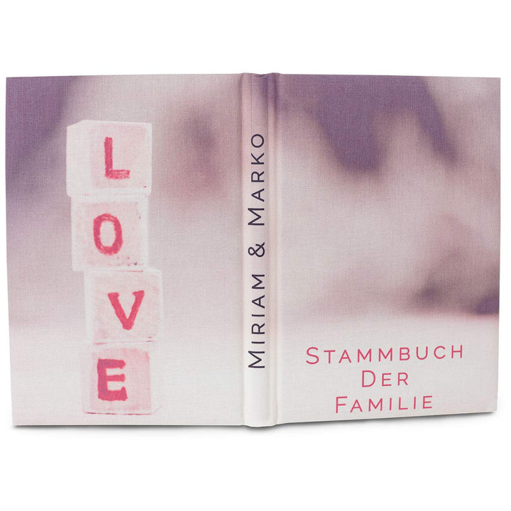 Hochzeitideal Stammbuch der Familie Familienstammbuch bedruckten Buchbinderleinen (513 - Daniel pers