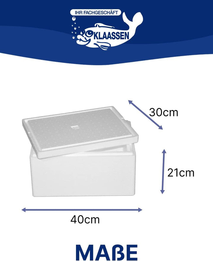 Thermobox, Styroporbox/Eisbox für Essen, Getränke & temperaturempfindliche Ware, Isolierbox aus Styr