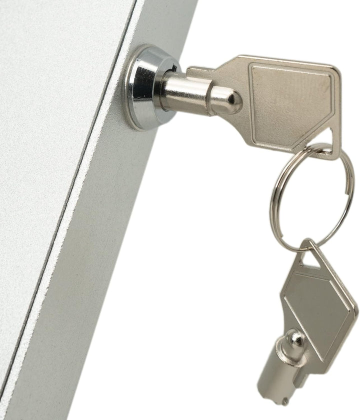 System-S Wand Tisch Halterung abschliessbar 90° für Microsoft Surface Pro 7 Pro 3 Pro 4 12.3 in Grau