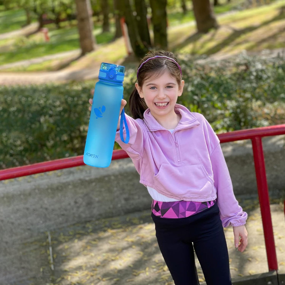 AORIN Trinkflasche - 350ml/500ml/750ml/1L，Wasserflasche BPA-Frei & Tritan Auslaufsicher Sportflasche