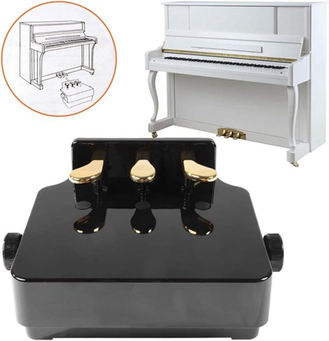 Klavier Pedal Extender Bank Kinder Pedalerhöhung Einstellbar Höhe mit 3 Pedale Kinder Klavier Lehren