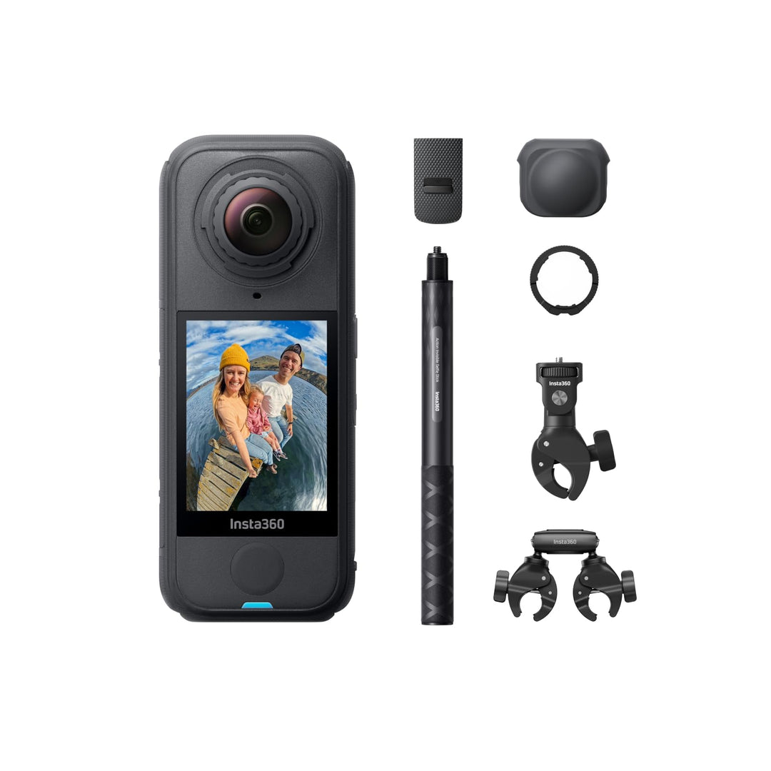 Insta360 X4 Air Motorrad-MultiView-Bundle (Ultimativ) – 165 g leichte 8K 360°-Kamera, Unsichtbarer S