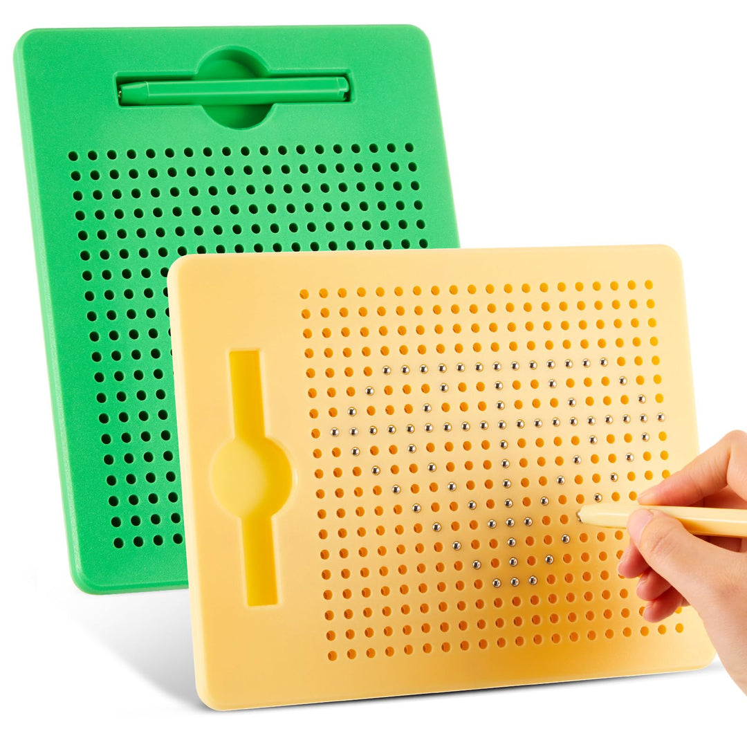 Faccito 2 Stück Magnetische Zeichenbretter Magnettafel Kinder Magnetisches Stahlkugel Zeichentafel m