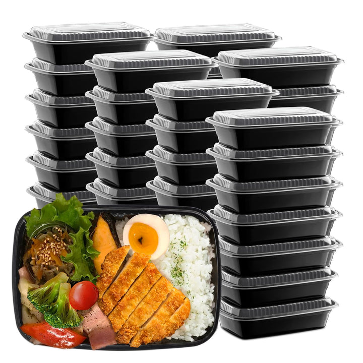 50 Pack 32 oz meal prep containers,Wiederverwendbar meal prep boxes,Aussenpicknickpartys können in d
