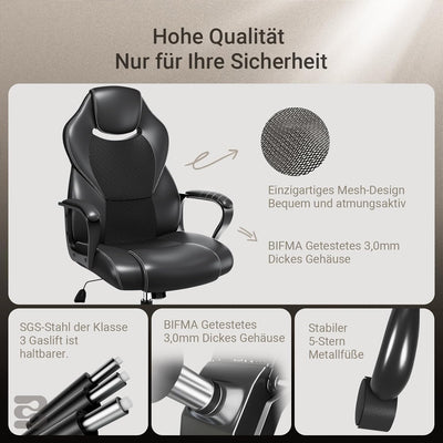 BASETBL Bürostuhl Racing Stuhl Gaming Stuhl Sessel Schreibtischstuhl Ergonomisch Drehstuhl Sportsitz