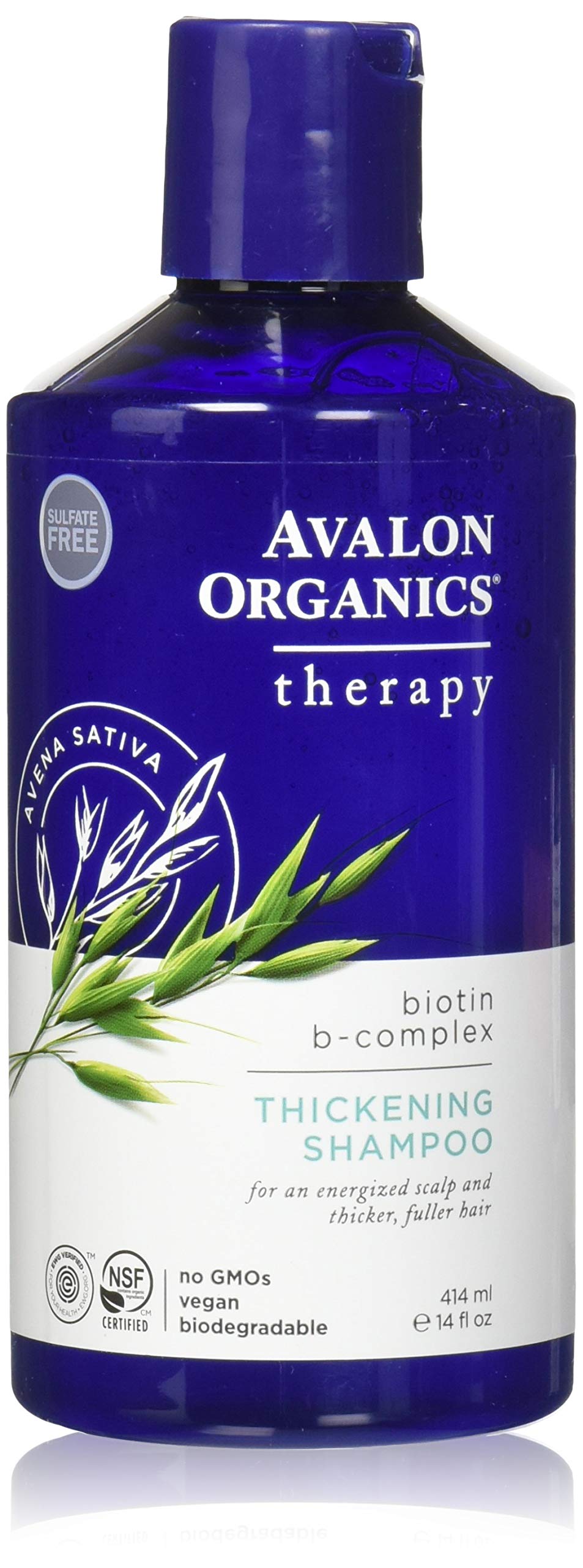 Avalon Organics Verdickungs-Shampoo Biotin B Complex – 414 ml (Verpackung kann variieren) 414 ml (1e