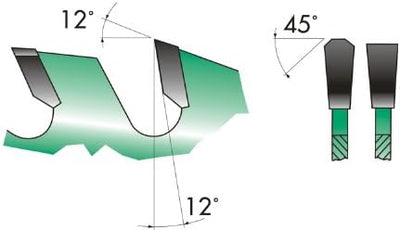 Edessö 38330030 HM-Kreissägeblatt Präzision-Standard 2 KNL HW, Z=72 TF-pos, 300 x 3,2/2,2 x 30 mm, S