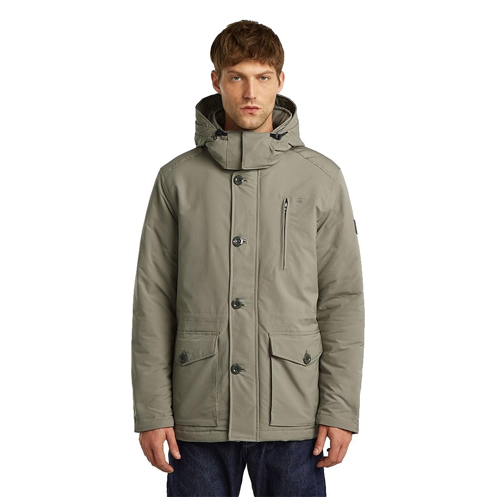 G-STAR Herren Vodan Padded Hooded Jacket XS Beige (elephant skin D26403-D908-G106)