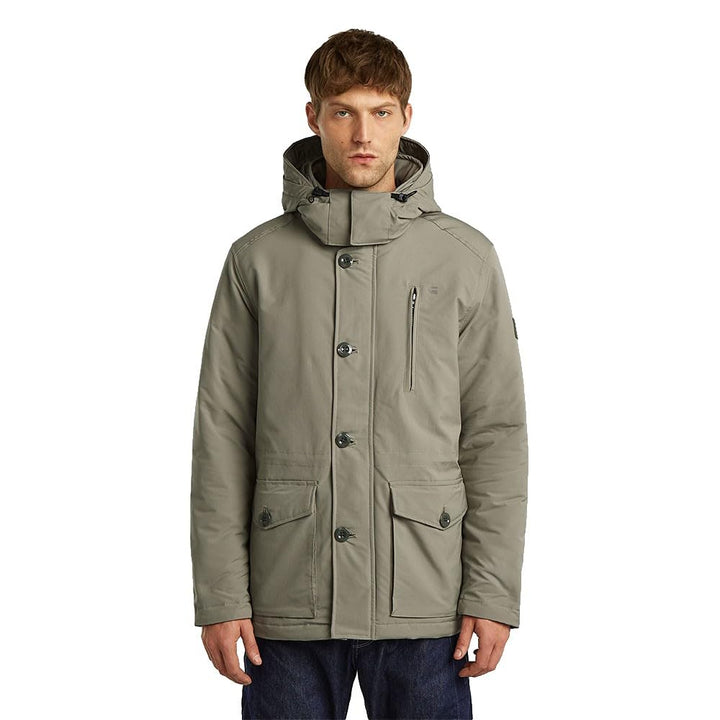 G-STAR Herren Vodan Padded Hooded Jacket XS Beige (elephant skin D26403-D908-G106)