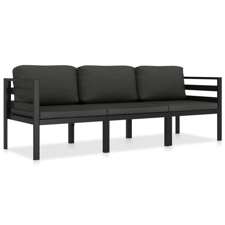 vidaXL Gartenmöbel 3-TLG. mit Kissen Sitzgruppe Lounge Sofa Garten Garnitur Gartenset Sitzgarnitur G