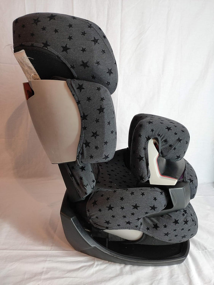 MOON-BEBE Schutzhülle für Cybex Pallas, Silver Pallas Fix und Pallas 2 Fix Nergo (black stars)