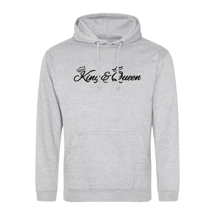 huuraa Unisex Hoodie King &amp; Queen Krone Pullover Vegan Grösse S-3XL mit Motiv Hochzeits Geschenk Ide