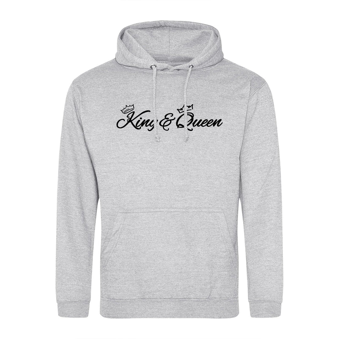 Huuraa Unisex Hoodie King & Queen Krone Geschenk Grösse S-3XL Vegan King & Queen Geschenkidee S Heat