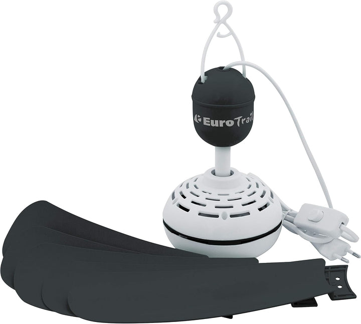 Eurotrail Faltbarer Deckenventilator - Markisen Ventilator - 230V