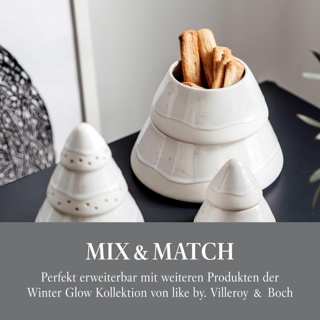 like. by Villeroy & Boch Winter Glow Gebäckdose Baum, 18 cm Ø, Gebäckdose