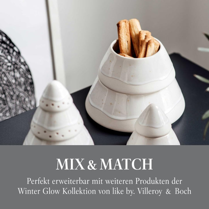 like. by Villeroy & Boch Winter Glow Gebäckdose Baum, 18 cm Ø, Gebäckdose