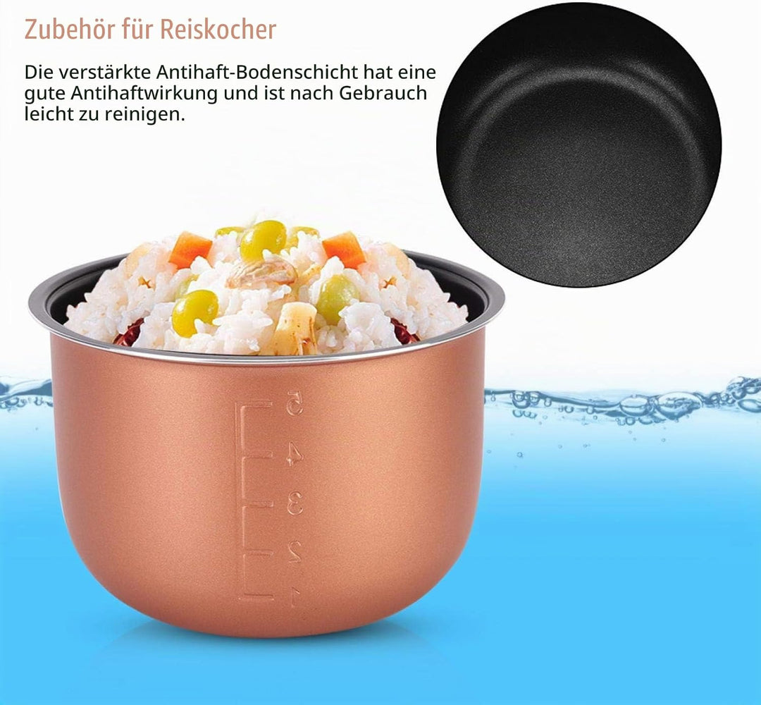 Innerer Kochtopf – Mini Reiskocher Ersatztopf, Reiskocher-Auskleidung Antihaft-Innenkochtopf-Ausklei